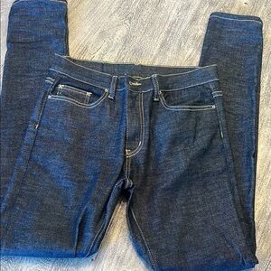 Men's MNML skinny raw denim Blue Jeans